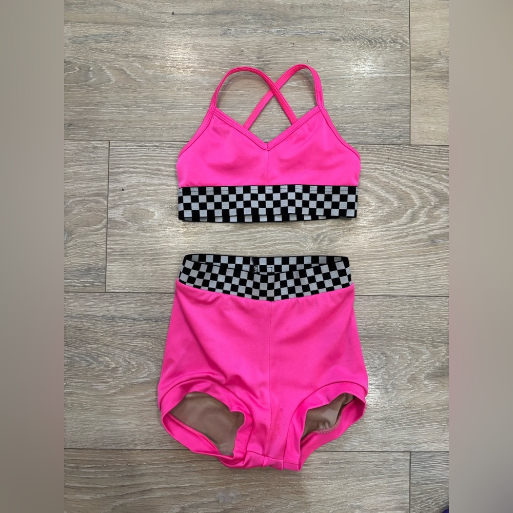 Chelsea B Checkered Dance Set- size CM (6)